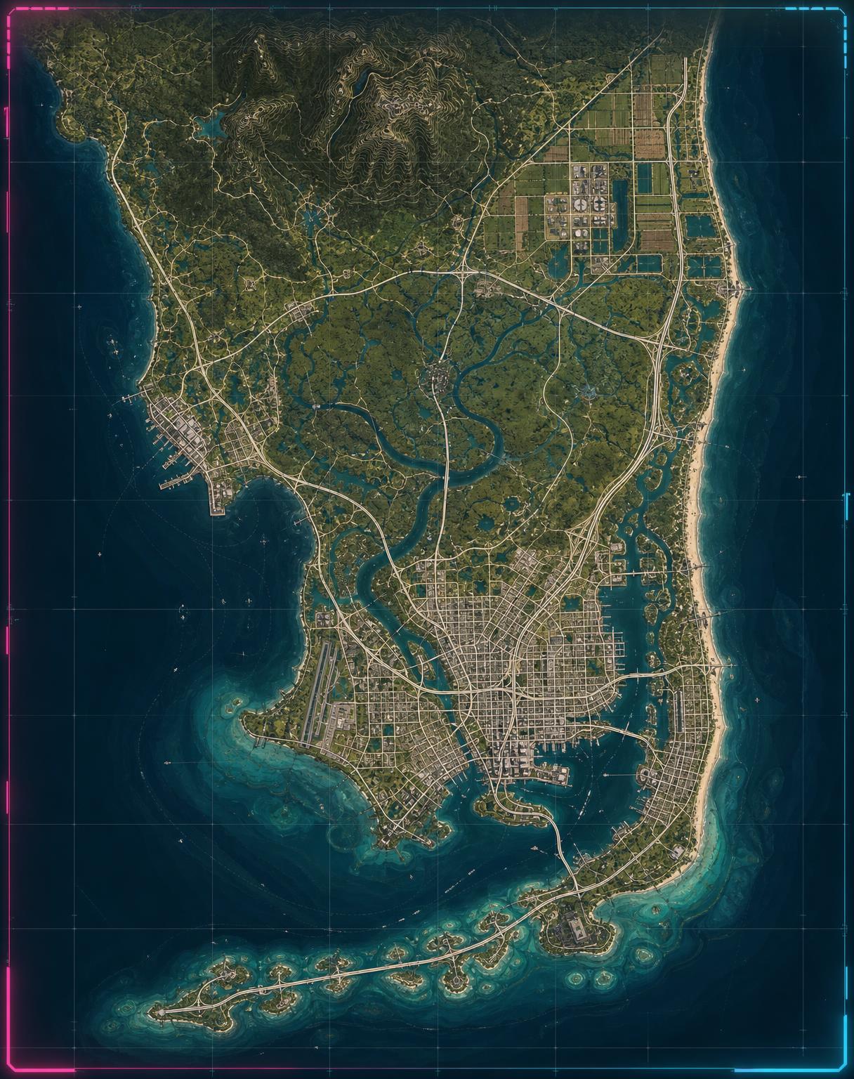 Fan-made game-style map of Leonida